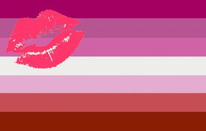 LGBTIQ Sexuality Expression Pride Flag - Lipstick Lesbian Femme